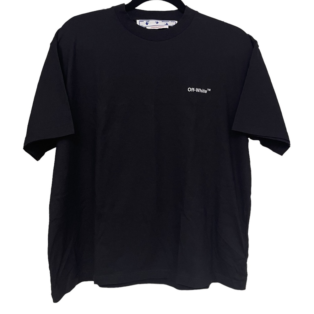 NWT!! Off White Black Short Sleeve Mens T-shirt Off-White Logo Size XL